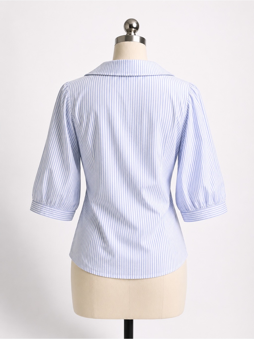 Nation LA Veronique Blouse Blue and White Stripes Size XSmall - Picture 5 of 6